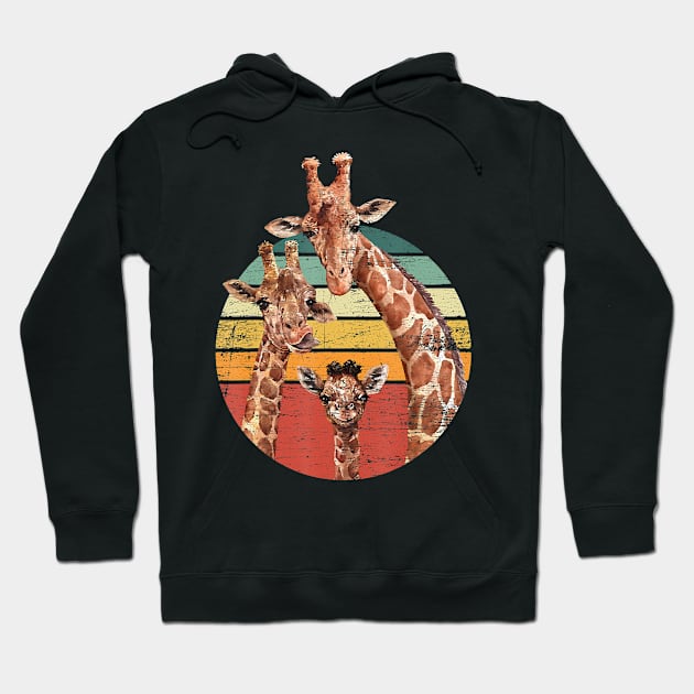 Animal Lover Family African Safari Giraffe Hoodie by SabraAstanova